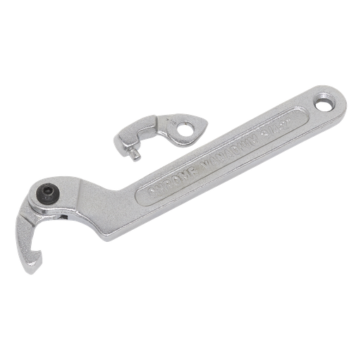 [SMC2S] Sealey Adjustable C-Spanner Hook & Pin Wrench Set 19-51mm 3pc