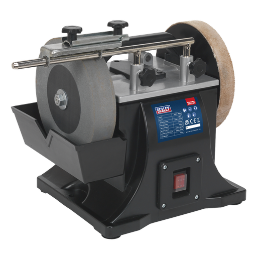 [SMS2101] Sealey 200mm Sharpener with Honing Wheel 180W