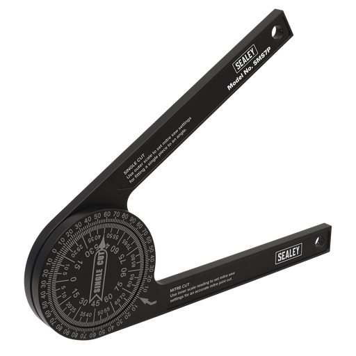[SMS7P] Sealey Aluminium Mitre Saw Protractor