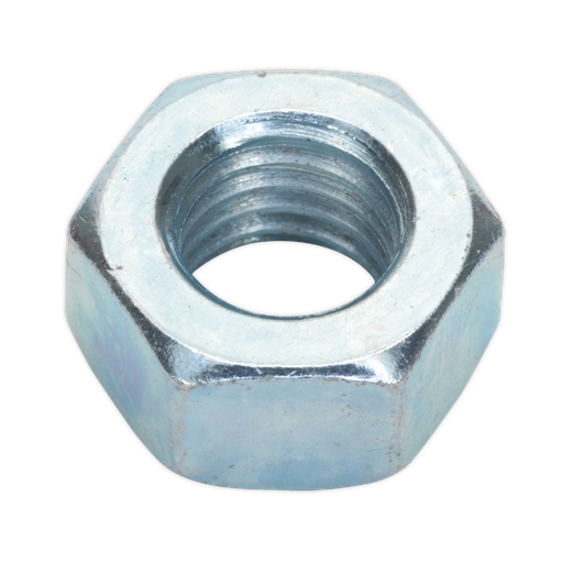 [SN12] Sealey Zinc Plated Steel Nut M12, DIN 934 - Pack of 25