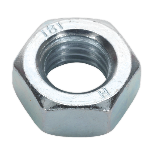 [SN14] Sealey Zinc Plated Steel Nut M14, DIN 934 - Pack of 25