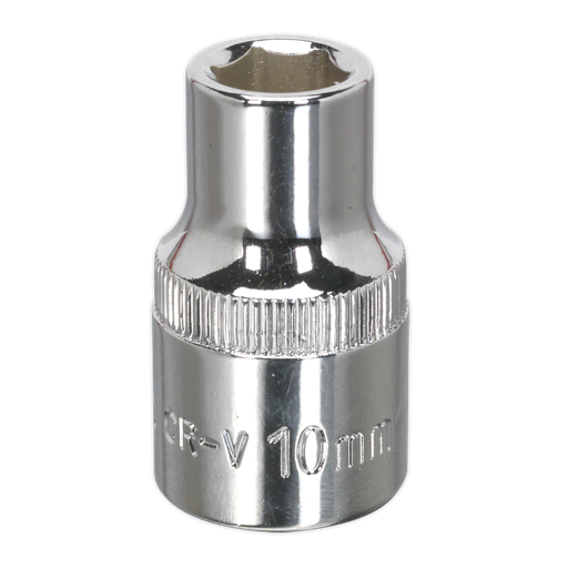 [SP1210] Sealey Premier Fully Polished Socket 1/2"Sq Drive 10mm
