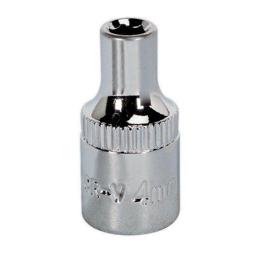 [SP1404] Sealey Premier Fully Polished Socket 1/4"Sq Drive 4mm