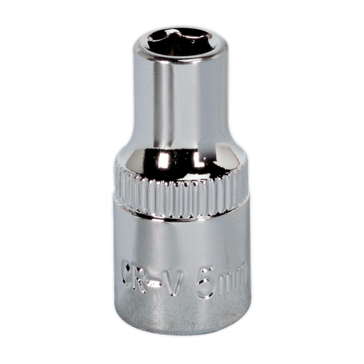 [SP1405] Sealey Premier Fully Polished Socket 1/4"Sq Drive 5mm
