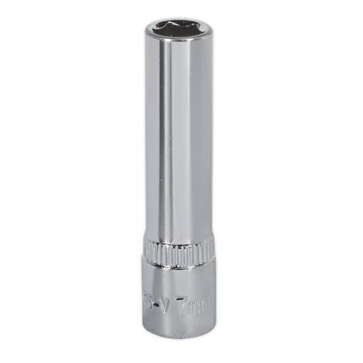[SP1407D] Sealey Premier Fully Polished Deep Socket 1/4"Sq Drive 7mm