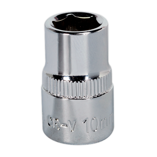[SP3810] Sealey Premier Fully Polished Socket 3/8"Sq Drive 10mm