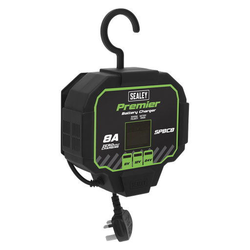 [SPBC8] Premier Fully Automatic Battery Charger & Maintainer 8A