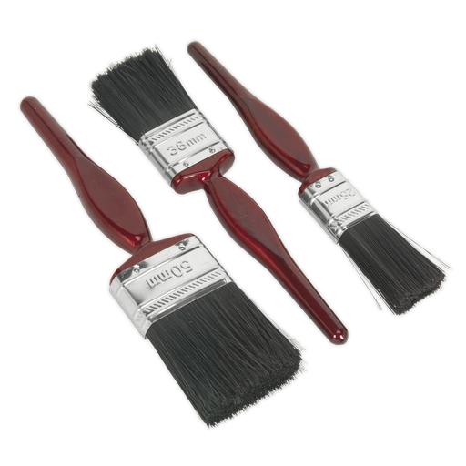 [SPBS3] Sealey Pure Bristle Paint Brush Set 3pc