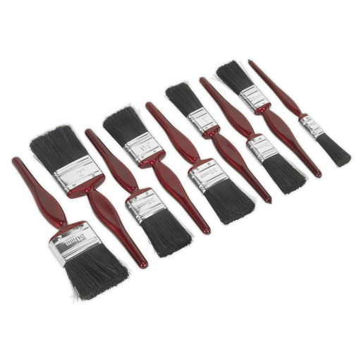 [SPBS9] Sealey Pure Bristle Paint Brush Set 9pc