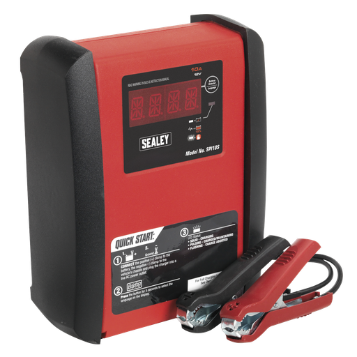 [SPI10S] Sealey 12V Intelligent Speed Charge Battery Charger/Maintainer 10A