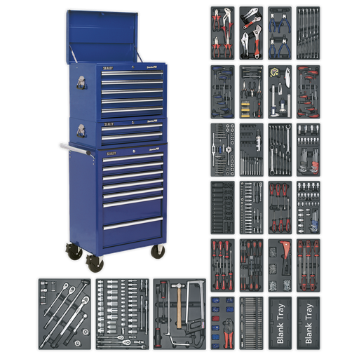 [SPTCCOMBO1] Superline PRO® Tool Chest Combination 14 Drawer with 1179pc Tool Kit - Blue