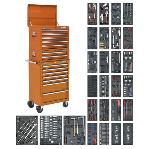 [SPTOCOMBO1] Sealey Superline PRO® Tool Chest Combination 14 Drawer with 1179