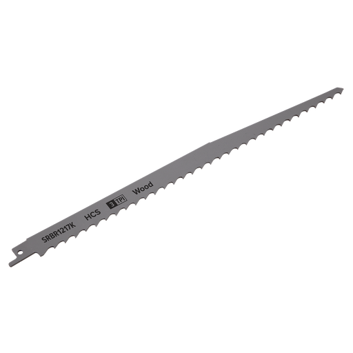 [SRBR1217K] Sealey Reciprocating Saw Blade for Pruning & Coarse Wood 300mm 3tpi - Pack of 5