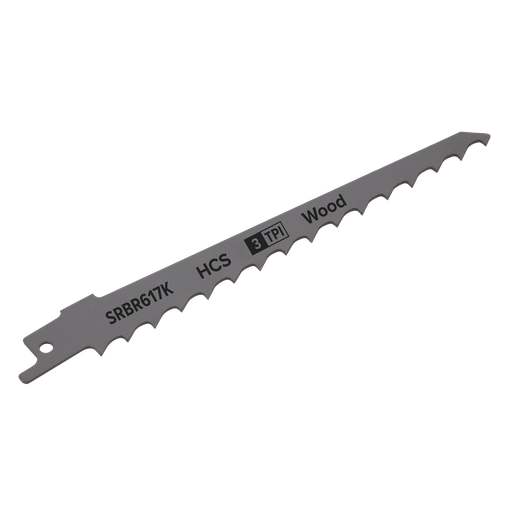 [SRBR617K] Sealey Reciprocating Saw Blade for Pruning & Coarse Wood 150mm 3tpi - Pack of 5