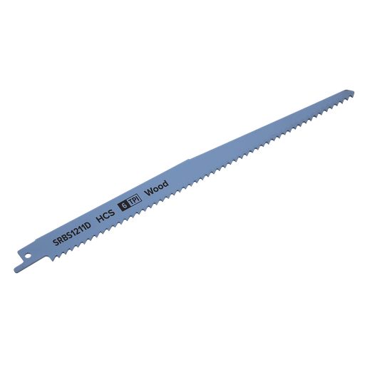 [SRBS1211D] Sealey Reciprocating Saw Blade for Clean Wood 250mm 6tpi - Pack of 5