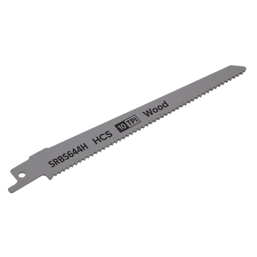 [SRBS644H] Sealey Reciprocating Saw Blade for Clean Wood 150mm 10tpi - Pack of 5