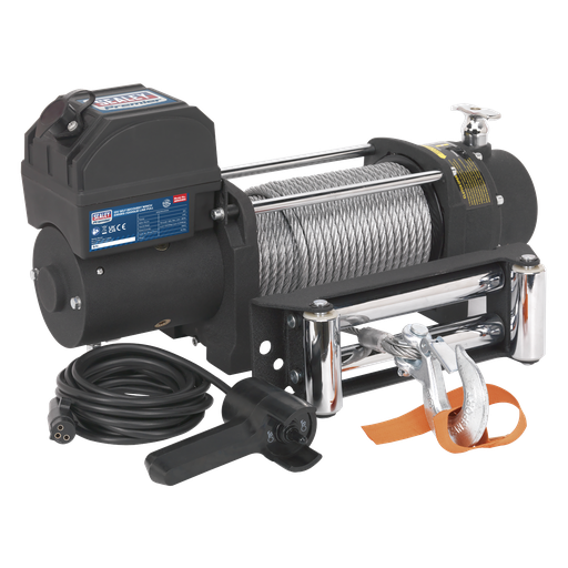 [SRW5450] Sealey Self-Recovery Winch 5450kg (12000lb) Line Pull 12V