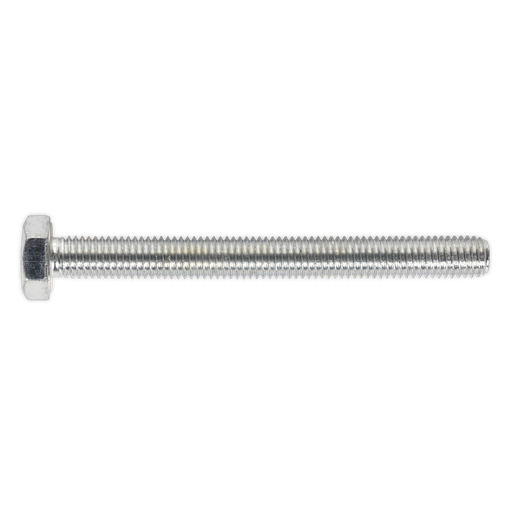 [SS10100] Sealey 8.8 Zinc Plated HT Setscrew M10 x 100mm, DIN 933 - Pack of 25
