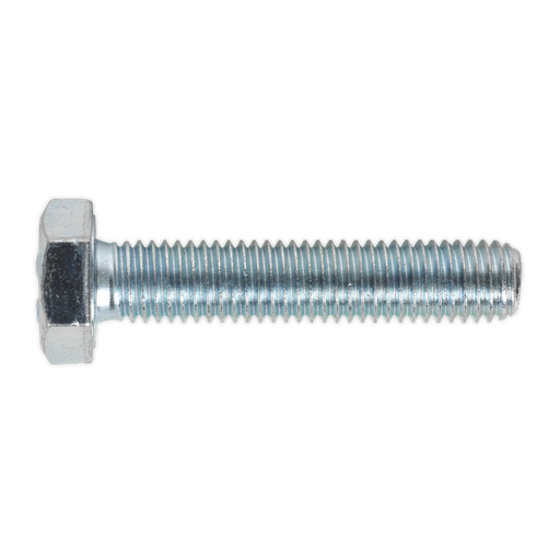 [SS1050] Sealey 8.8 Zinc Plated HT Setscrew M10 x 50mm, DIN 933 - Pack of 25