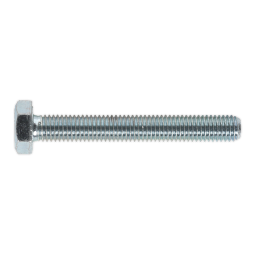 [SS1075] Sealey 8.8 Zinc Plated HT Setscrew M10 x 75mm, DIN 933 - Pack of 25