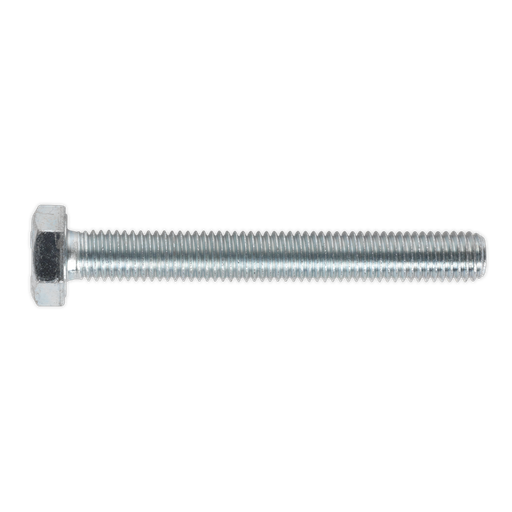 [SS1080] Sealey 8.8 Zinc Plated HT Setscrew M10 x 80mm, DIN 933 - Pack of 25