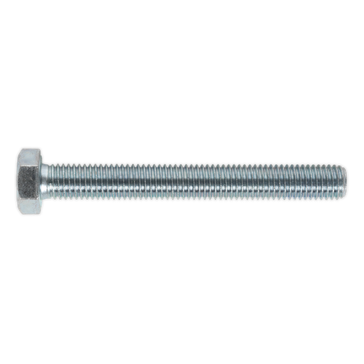 [SS12100] Sealey 8.8 Zinc Plated HT Setscrew M12 x 100mm, DIN 933 - Pack of 10