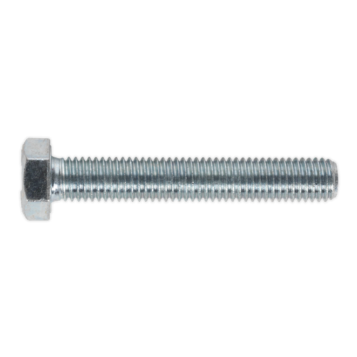 [SS1275] Sealey 8.8 Zinc Plated HT Setscrew M12 x 75mm, DIN 933 - Pack of 10