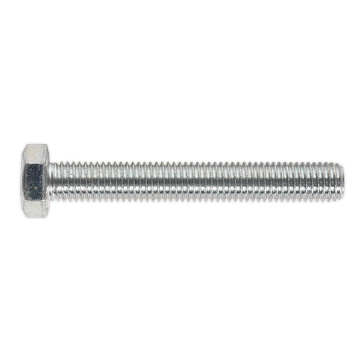 [SS14100] Sealey 8.8 Zinc Plated HT Setscrew M14 x 100mm, DIN 933 - Pack of 10
