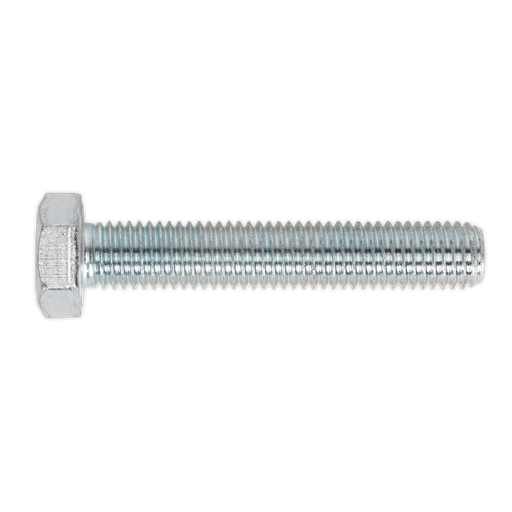 [SS1480] Sealey 8.8 Zinc Plated HT Setscrew M14 x 80mm, DIN 933 - Pack of 10