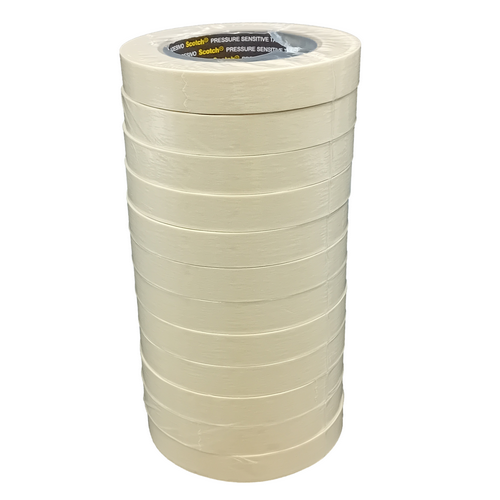 [MMM.0604N] 3M 18mm Beige Scotch Masking Tape 2328 50M Roll (Pkt 48)