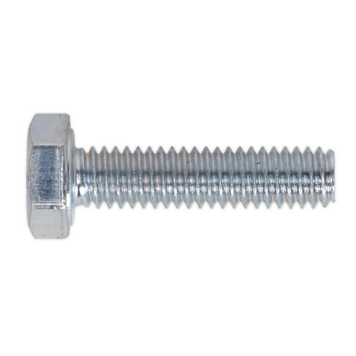 [SS410] Sealey 8.8 Zinc Plated HT Setscrew M4 x 10mm, DIN 933 - Pack of 50