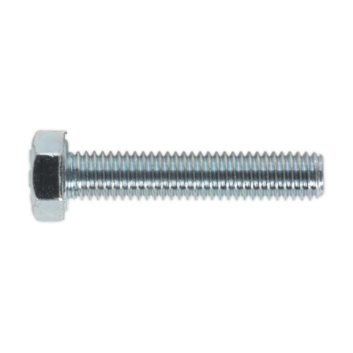 [SS525] Sealey 8.8 Zinc Plated HT Setscrew M5 x 25mm, DIN 933 - Pack of 