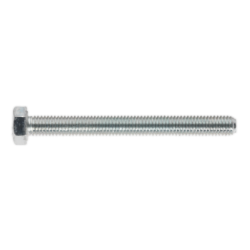 [SS550] Sealey 8.8 Zinc Plated HT Setscrew M5 x 50mm, DIN 933 - Pack of 