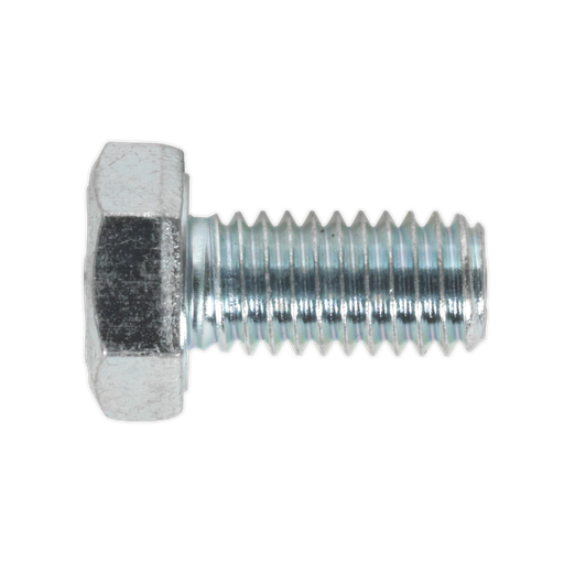[SS612] Sealey 8.8 Zinc Plated HT Setscrew M6 x 12mm, DIN 933 - Pack of 50