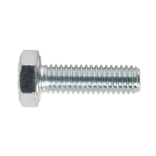 [SS620] Sealey 8.8 Zinc Plated HT Setscrew M6 x 20mm, DIN 933 - Pack of 50