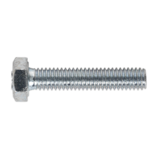 [SS630] Sealey 8.8 Zinc Plated HT Setscrew M6 x 30mm, DIN 933 - Pack of 50