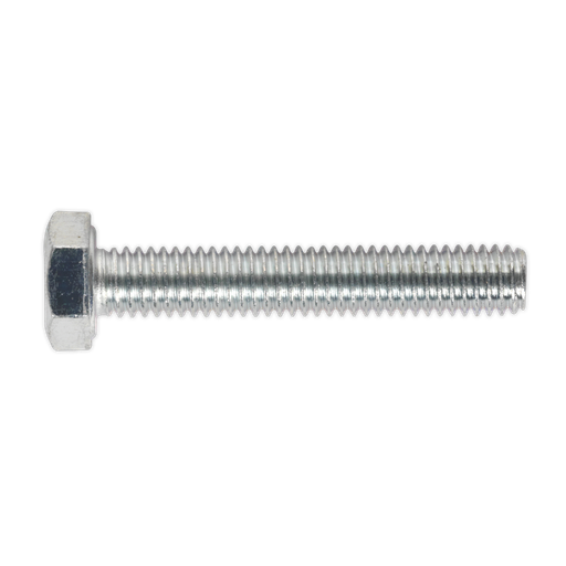 [SS635] Sealey 8.8 Zinc Plated HT Setscrew M6 x 35mm, DIN 933 - Pack of 50