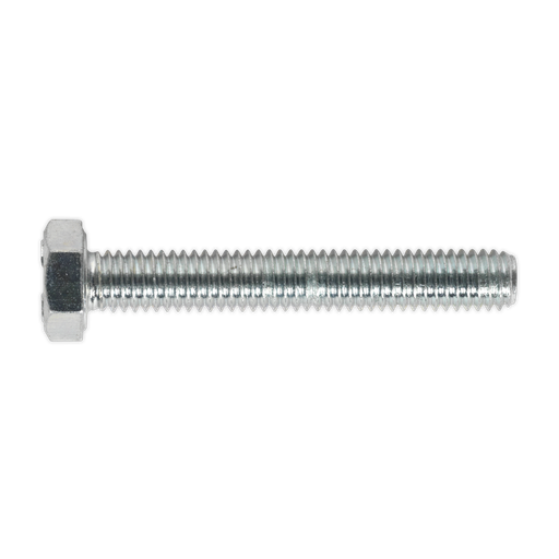 [SS640] Sealey 8.8 Zinc Plated HT Setscrew M6 x 40mm, DIN 933 - Pack of 50