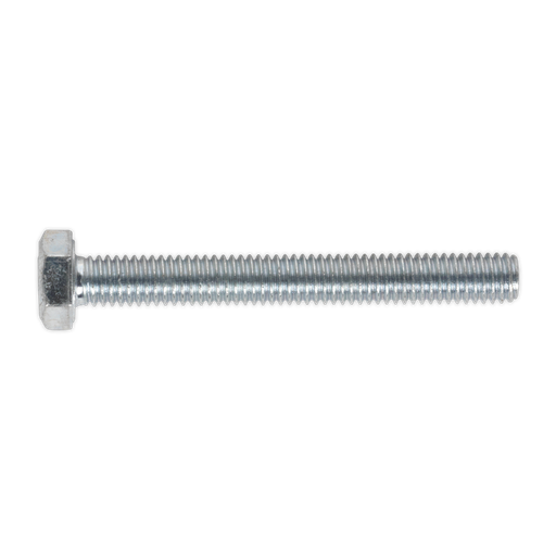 [SS650] Sealey 8.8 Zinc Plated HT Setscrew M6 x 50mm, DIN 933 - Pack of 50