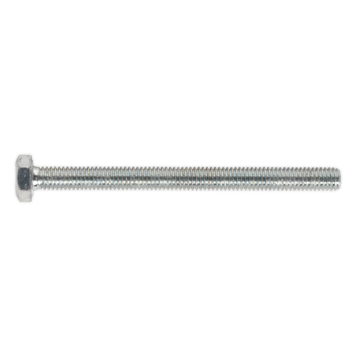 [SS675] Sealey 8.8 Zinc Plated HT Setscrew M6 x 75mm, DIN 933 - Pack of 50
