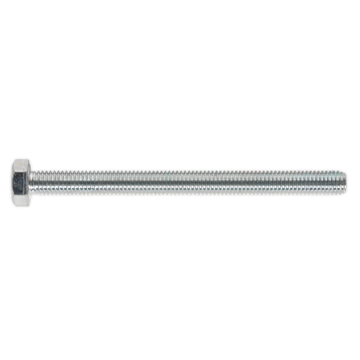 [SS8100] Sealey 8.8 Zinc Plated HT Setscrew M8 x 100mm, DIN 933 - Pack of 25