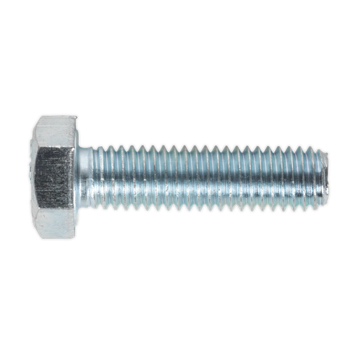 [SS830] Sealey 8.8 Zinc Plated HT Setscrew M8 x 30mm, DIN 933 - Pack of 50