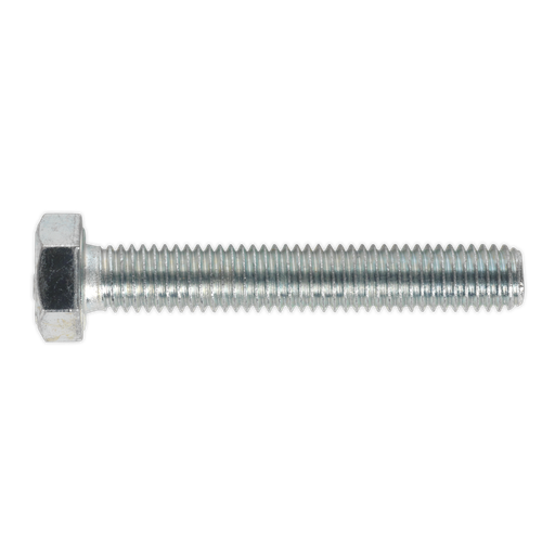 [SS850] Sealey 8.8 Zinc Plated HT Setscrew M8 x 50mm, DIN 933 - Pack of 50