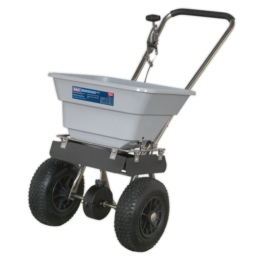 [SSB37W] Sealey Stainless Steel Broadcast Salt Spreader 37kg Walk Behind