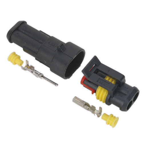[SSC2MF] Sealey 2-Way Superseal Male & Female Connector - 1 pair