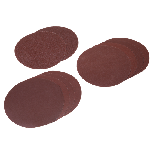[SSDS01] Sealey Hook-and-Loop Sanding Disc Set 150mm 10pc