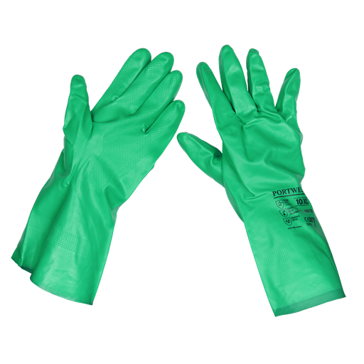 [SSP34] Sealey Cuffed Nitrile Gauntlets 330mm - Pair