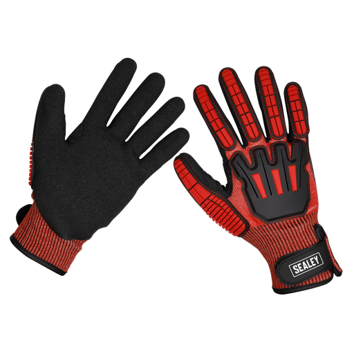 [SSP38L] Sealey Cut & Impact Resistant Gloves, Large - Pair