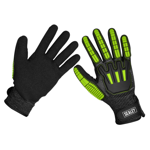 [SSP39L] Sealey Cut & Impact Resistant Gloves, Large - Pair