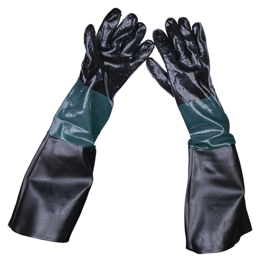 [SSP41] Sealey Shot Blasting Gauntlets 585mm - Pair